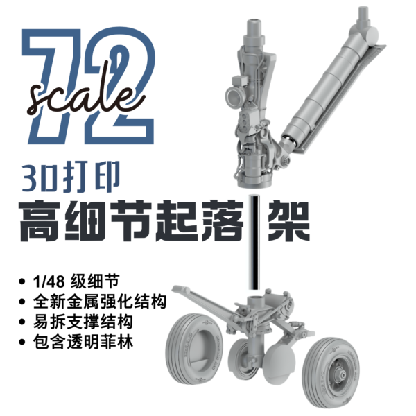 Rockit 720701H 1/72 F/A-18 E/F / E/A-18 G 起落架 For 長谷川