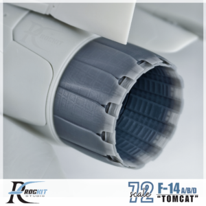 Rockit 720104F 1/72 F-14 全結構尾噴帶遮蓋（收斂狀態）For FineMolds