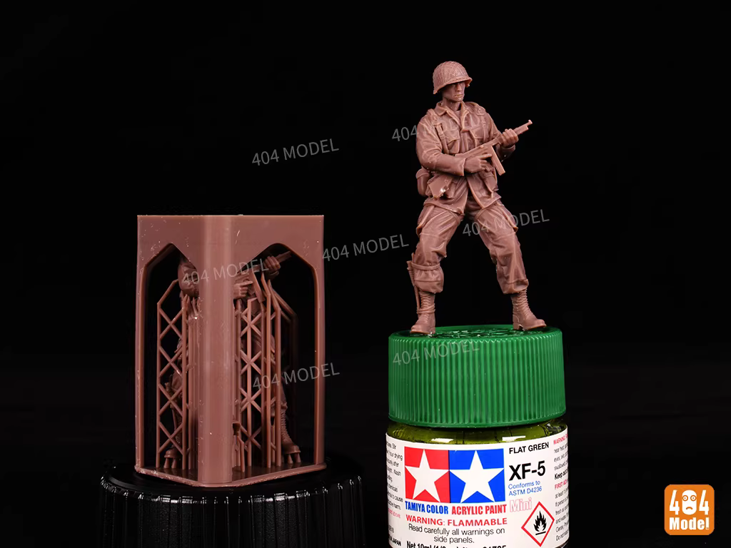 404 MODEL 1/35 美軍101空降師3D打印兵人（樣式3）