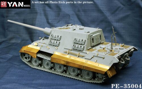 35004(02) YANMODEL 彥魔坊 1/35 PE-35004 1/35獵虎重型坦克2in1蝕刻片 For 三花 8001