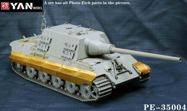 YANMODEL 彥魔坊 1/35 PE-35004 1/35獵虎重型坦克2in1蝕刻片 For 三花 8001