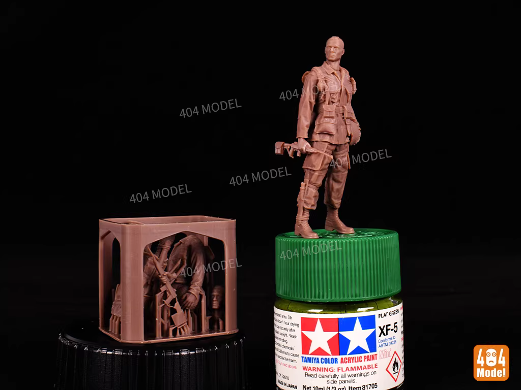 404 MODEL 1/35 美軍101空降師3D打印兵人（樣式5）