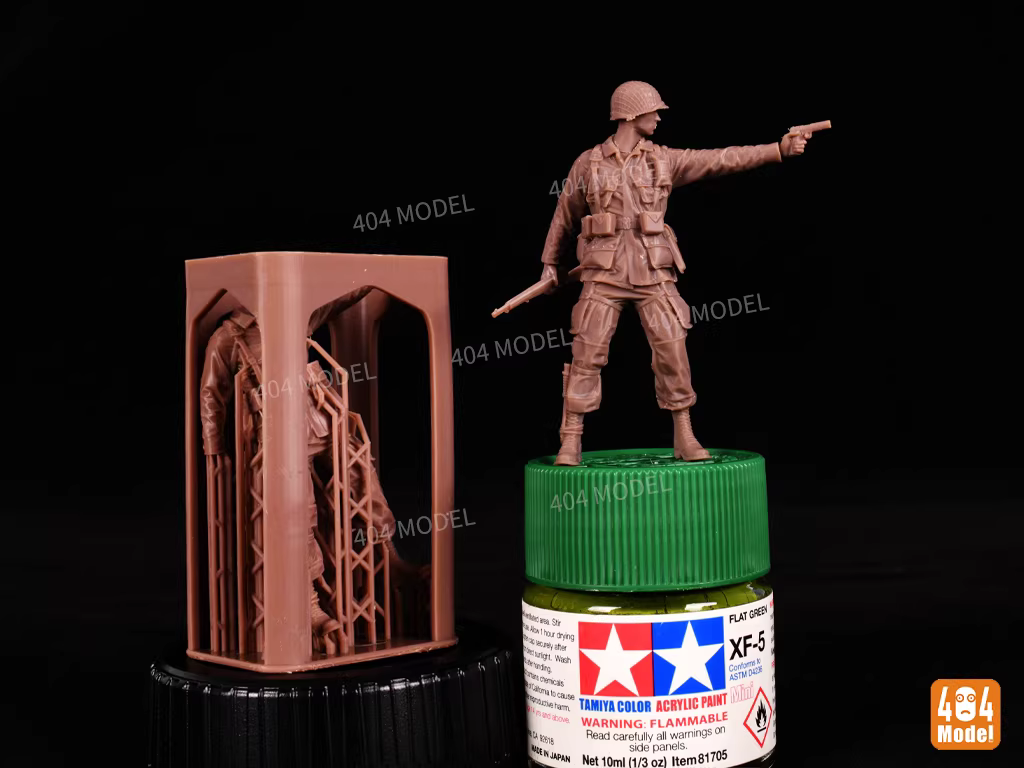 404 MODEL 1/35 美軍101空降師3D打印兵人（樣式6）