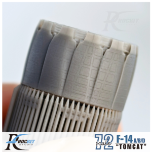 Rockit 720104F 1/72 F-14 全結構尾噴帶遮蓋（收斂狀態）For FineMolds