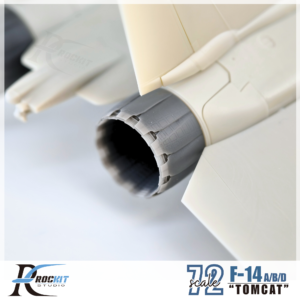 Rockit 720104G 1/72 F-14 全結構尾噴帶遮蓋（收斂狀態）For 長城 GWH