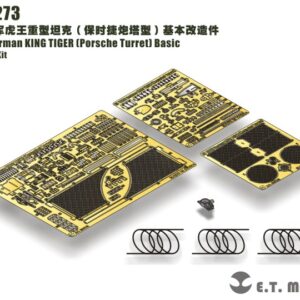 ETMODEL 1/35 E35-273 二戰德軍虎王重型坦克（保時捷砲塔型）基本改造件 For Meng Kit