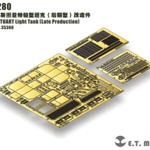 ETMODEL 1/35 E35-280 美軍M3斯圖亞特輕型坦克（後期型）改造件 For TAMIYA 35360