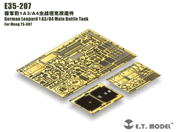 ETMODEL 1/35 E35-207 德軍豹1A3/A4主戰坦克改造件 For Meng TS-007