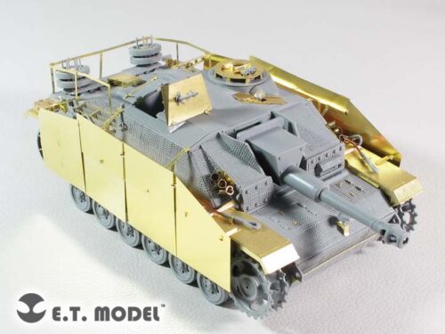 E35227-4 ETMODEL 1/35 E35-227 二戰德軍III號突擊砲G型側裙板改造件(早期型) For DRAGON Smart Kit