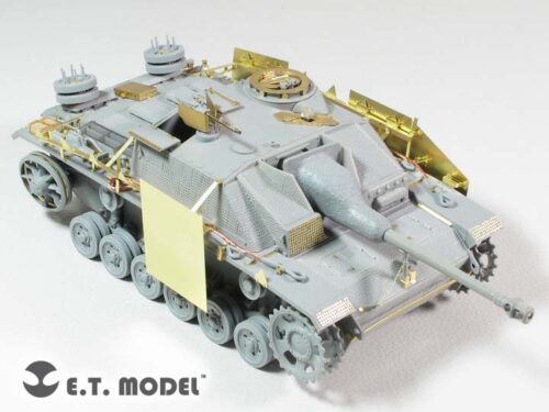 E35228-4 ETMODEL 1/35 E35-228 二戰德軍III號突擊砲G型側裙板改造件(後期型) For DRAGON Smart Kit