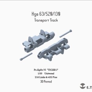 ETMODEL 1/35 P35-006 二戰德軍虎式坦克運輸型3D列印可動履帶 (通用)