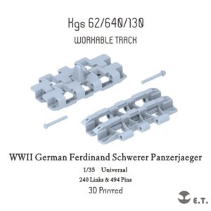 ETMODEL 1/35 P35-010 二戰德軍「費迪南」式重型坦克殲擊車3D列印可動履帶 (通用)