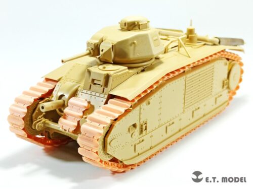 P35-019_5 ETMODEL 1/35 P35-019 二戰法國B1 Bis坦克3D列印可動履帶 For TAMIYA Kit
