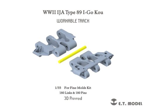 P35-035-1 ETMODEL 1/35 P35-035 二戰日軍89式中戰車3D列印可動履帶 For FineMolds Kit
