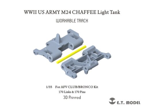 P35-037-1 ETMODEL 1/35 P35-037 二戰美軍M24 霞飛輕型坦克3D列印可動履帶 For AFV CLUB/BRONCO Kit