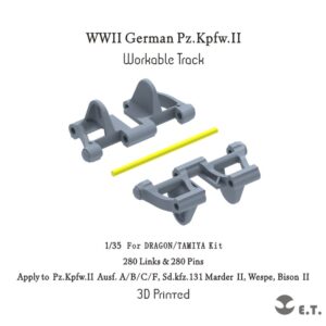 ETMODEL 1/35 P35-052 二戰德軍II號坦克3D列印可動履帶 For DRAGON/TAMIYA Kit