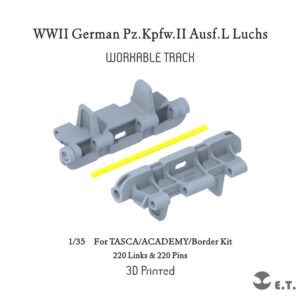 ETMODEL 1/35 P35-063 二戰德軍2號L「山貓」偵查坦克3D列印可動履帶 For TASCA/ACADEMY/Border Kit