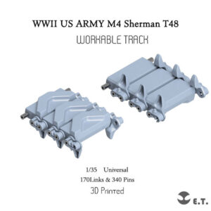 ETMODEL 1/35 P35-081 二戰美軍M4 謝爾曼T48型3D列印可動履帶 (通用)