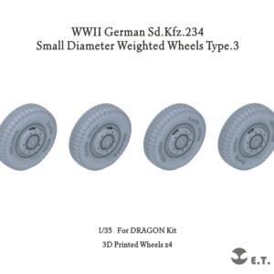 ETMODEL 1/35 P35-103 二戰德軍Sd.Kfz.234 裝甲車小直徑重力輪改造件（樣式3）For DRAGON Kit
