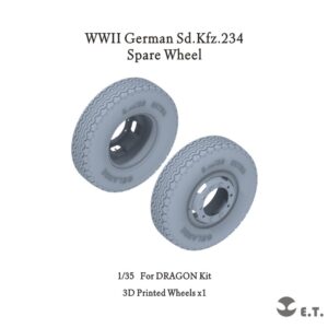 ETMODEL 1/35 P35-109 二戰德軍Sd.Kfz.234 裝甲車備用輪改造件 For DRAGON Kit