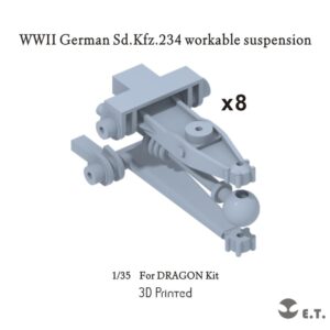 ETMODEL 1/35 P35-111 二戰德軍Sd.Kfz.234 裝甲車活動懸掛改造件 For DRAGON Kit