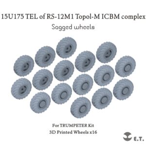 ETMODEL 1/35 P35-114 俄羅斯「白楊」彈道導彈發射車重力輪改造件 For TRUMPETER Kit