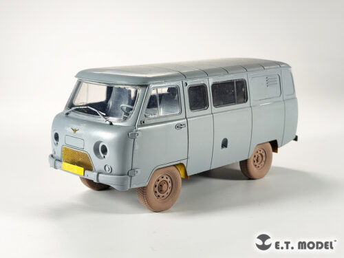ETMODEL 1/35 P35-115 蘇聯UAZ3909 軍用廂式貨車重力輪改造件 For ZVEZDA 3644