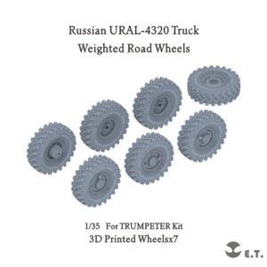 ETMODEL 1/35 P35-116 俄羅斯URAL-4320 卡車3D列印重力輪改造件 For TRUMPETER Kit