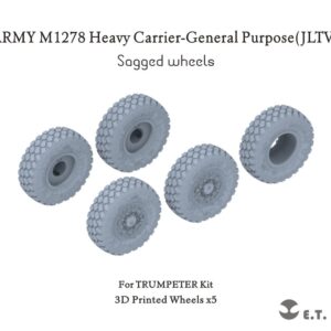 ETMODEL 1/35 P35-117 現代美軍M1278 防雷裝甲車重力輪改造件 For TRUMPETER Kit