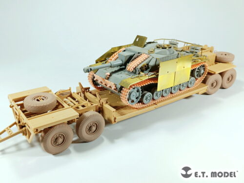 P35-123-4 ETMODEL 1/35 P35-123 二戰德軍Sd.Ah.116 坦克運輸拖板重力輪改造件 For TAMIYA Kit