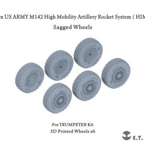 ETMODEL 1/35 P35-127 現代美軍M142 高機動火箭炮系統（HIMARS）重力輪模型改造件 For TRUMPETER Kit