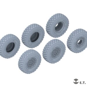 ETMODEL 1/35 P35-131 卡瑪茲-43509（達喀爾拉力賽）卡車重力輪及備胎改造件 For ZVEZDA Kit