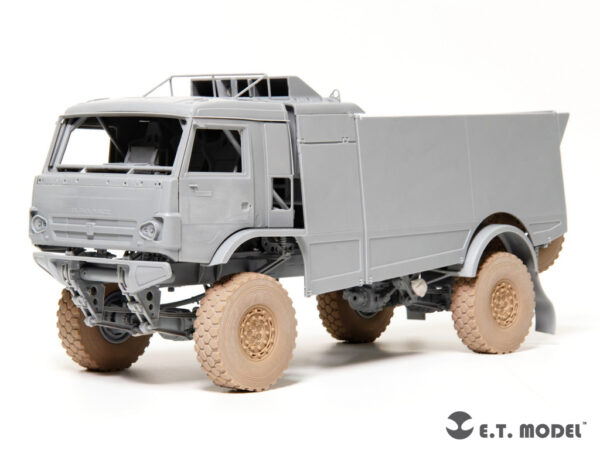 ETMODEL 1/35 P35-131 卡瑪茲-43509（達喀爾拉力賽）卡車重力輪及備胎改造件 For ZVEZDA Kit