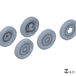 ETMODEL 1/35 P35-135 二戰德軍Type166 水陸兩用車重力輪模型改造件（窄胎）For TAMIYA Kit