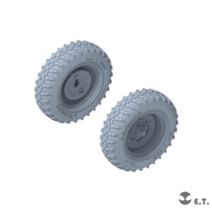 ETMODEL 1/35 P35-136 二戰德軍Type166 水陸兩用車重力輪模型改造件（寬胎）For TAMIYA Kit