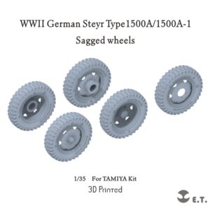 ETMODEL 1/35 P35-137 二戰德軍斯太爾1500A/1500A-1 卡車重力輪模型改造件 For TAMIYA Kit