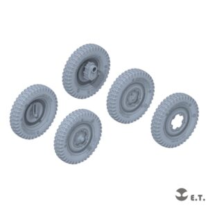 ETMODEL 1/35 P35-138 二戰德軍Type82 桶車重力輪模型改造件（窄胎）For TAMIYA Kit