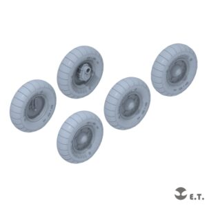 ETMODEL 1/35 P35-139 二戰德軍Type82 桶車重力輪模型改造件（氣球胎）For TAMIYA Kit