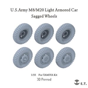 ETMODEL 1/35 P35-150 美軍M8/M20 輕型裝甲車重力輪改造件 For TAMIYA Kit