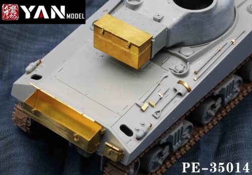 PE-35014图01 YANMODEL 彥魔坊 1/35 PE-35014 1/35 螢火蟲坦克雜物箱及工具 (通用)