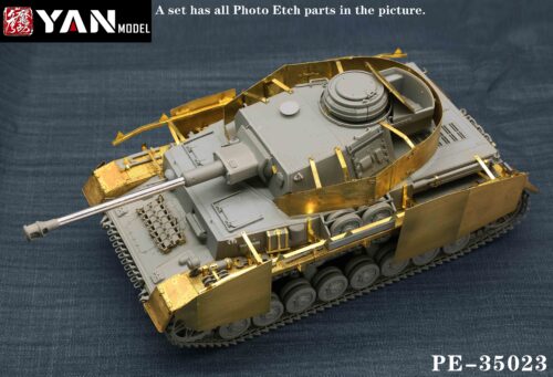 YANMODEL 彥魔坊 1/35 PE-35023 1/35 四號H型中型坦克蝕刻片 For 邊境 BT-005