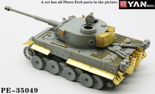 YANMODEL 彥魔坊 1/35 PE-35049 1/35 虎I極初期非洲型蝕刻片 For 威龍 6608