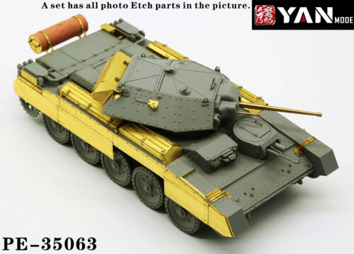 YANMODEL 彥魔坊 1/35 PE-35063 1/35 英國“十字軍坦克”蝕刻片 For 邊境 BT-015