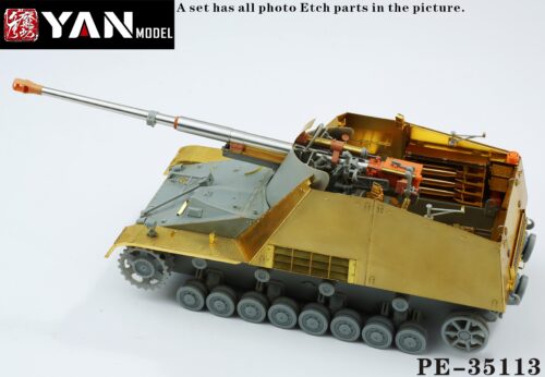 YANMODEL 彥魔坊 1/35 PE-35113 1/35 "超級犀牛"Sd.Kfz.164 "Nashorn" For 威龍 6459及各型號