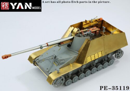 YANMODEL 彥魔坊 1/35 PE-35119 1/35 Sd.Kfz.164 "Nashorn"普及版 For 田宮/威龍/邊境/AFV