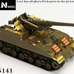 YANMODEL 彥魔坊 1/35 PE-35141 1/35 美軍 M40 155mm自行榴彈炮“普及版” For AFV/愛德美