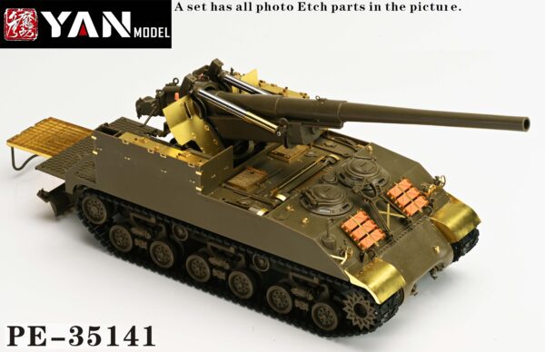 YANMODEL 彥魔坊 1/35 PE-35141 1/35 美軍 M40 155mm自行榴彈炮“普及版” For AFV/愛德美
