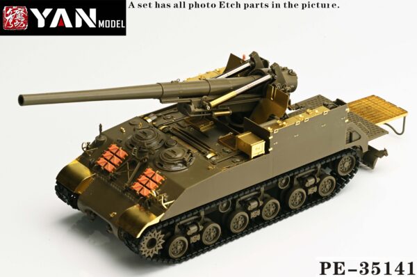 YANMODEL 彥魔坊 1/35 PE-35141 1/35 美軍 M40 155mm自行榴彈炮“普及版” For AFV/愛德美