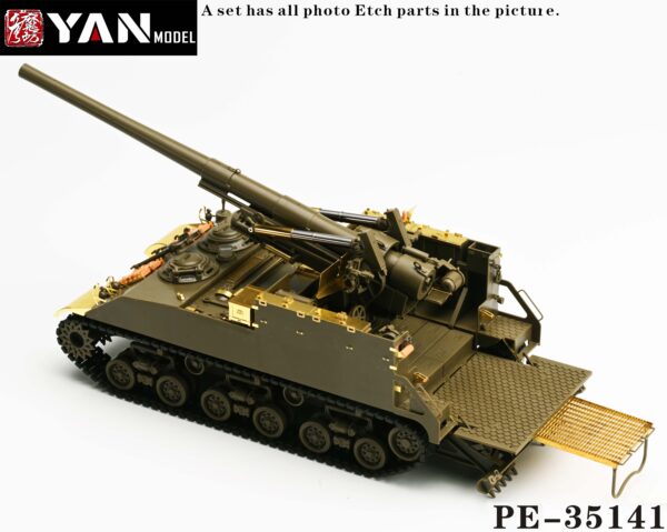 YANMODEL 彥魔坊 1/35 PE-35141 1/35 美軍 M40 155mm自行榴彈炮“普及版” For AFV/愛德美