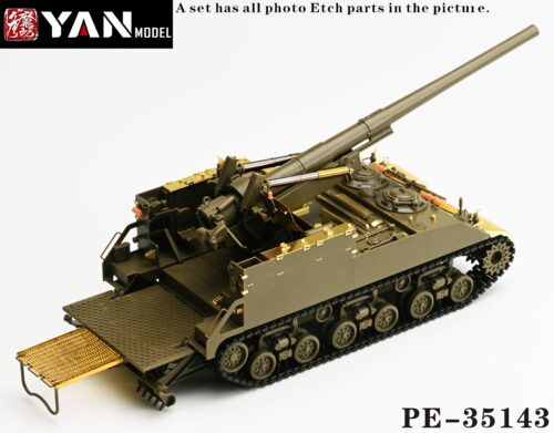 PE-35143(03) YANMODEL 彥魔坊 1/35 PE-35143 1/35 美軍 M40 155mm自行榴彈炮“普及版” For 田宮 35351